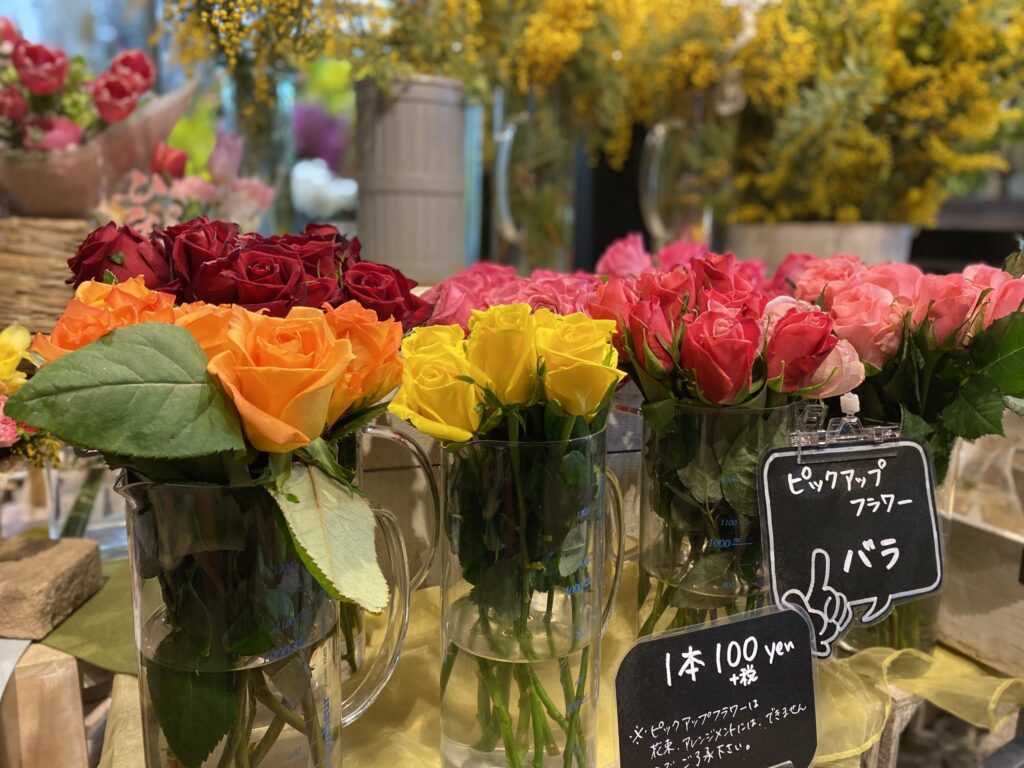 店内のお花